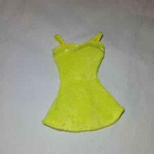 Sweetheart Barbie 1997 #18610 Velveteen Neon Green Mini Dress